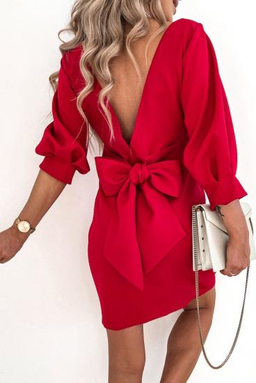 Mini abito elegante Varsavia, rosso