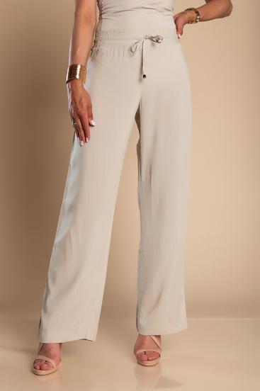 Pantaloni eleganti con taglio dritto Amarga, grigio chiaro