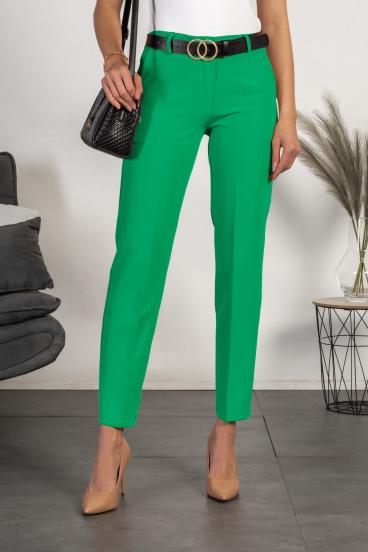 Pantaloni eleganti lunghi con pantalone dritto Tordina, verde