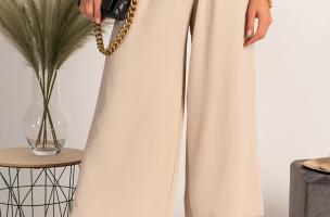 Pantaloni lunghi eleganti  Cedona, beige
