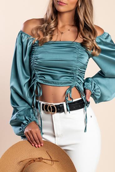Elegante Crop Top Livenza, Menta