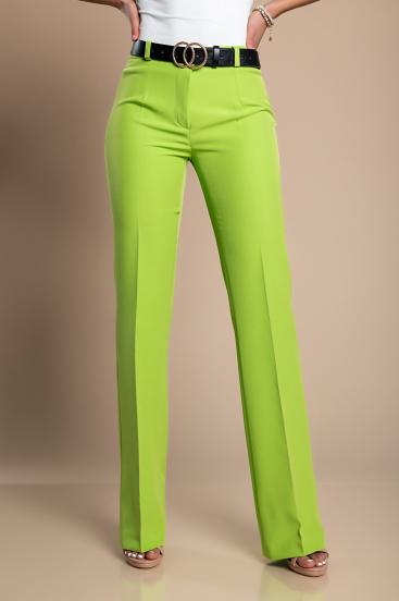 Pantaloni eleganti dal taglio dritto, verde