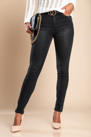 Jeans elasticizzati e slim fit, colore nero