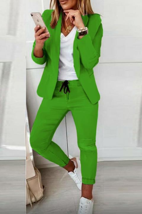 Completo giacca pantalone elegante Estrena, verde