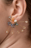 Eleganti orecchini a forma di mazzo di fiori, ART377, multicolor