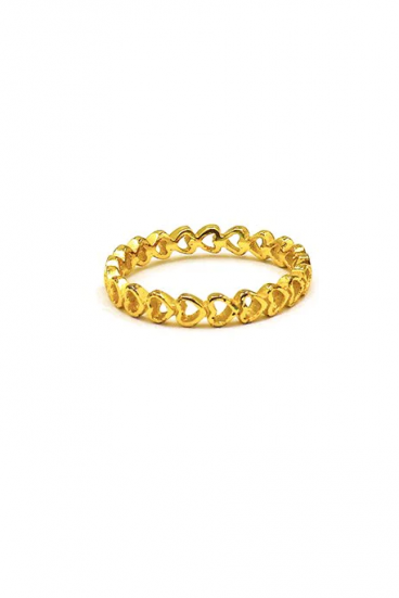 Anello composto da mini cuori, ART1024, colore oro