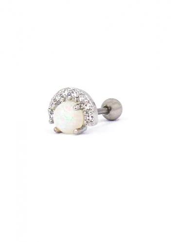 Mini orecchino elegante per ombelico, ART956, colore argento