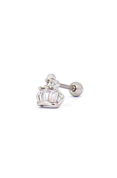 Mini orecchino elegante, ART953, colore argento