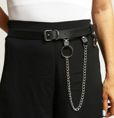 Cintura decorativa con catena, ART2138, nera
