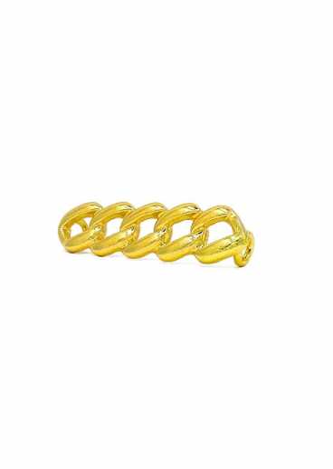 Accessorio per scarpa a forma di catena, colore oro