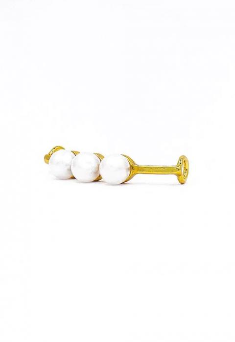 Accessorio per scarpe con perle decorative, colore oro