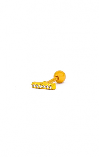 Mini orecchino elegante, colore oro.
