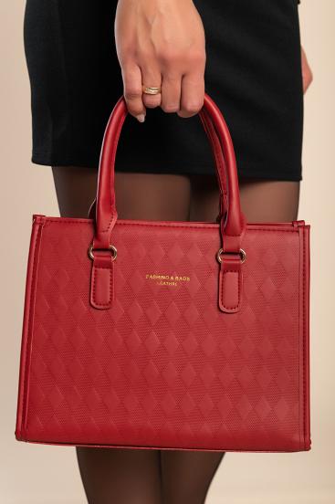 Borsa a mano elegante, bordeaux