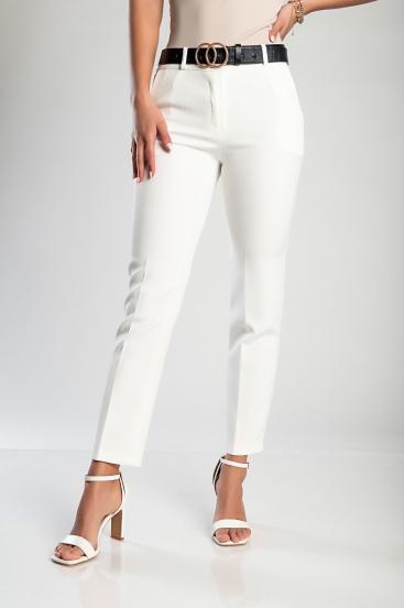 Pantaloni lunghi eleganti, bianchi