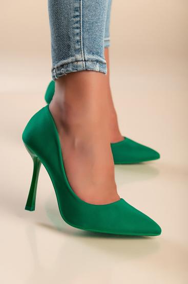 Scarpe col tacco alto, verde