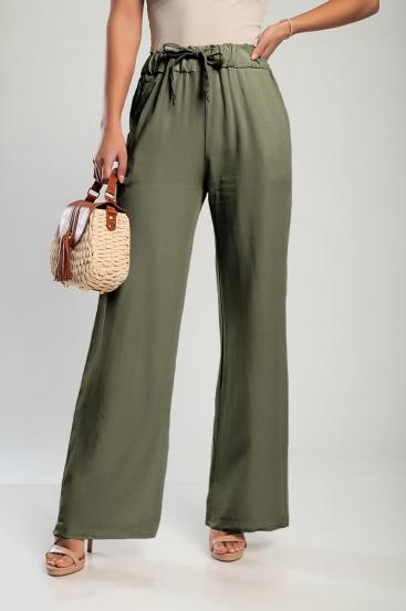 Pantalone lungo elegante Alamos, oliva