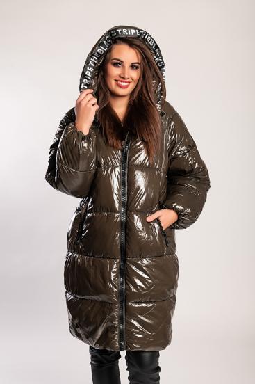 Giacca con cappuccio, verde militare