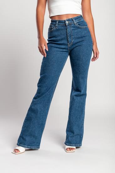 "Luxe jeans" Jeans svasati a vita alta, super elasticizzati