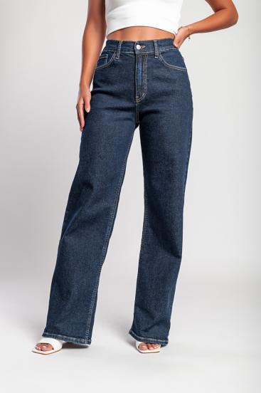 "Luxe Jeans" Jeans super elasticizzati a vita alta e gamba larga