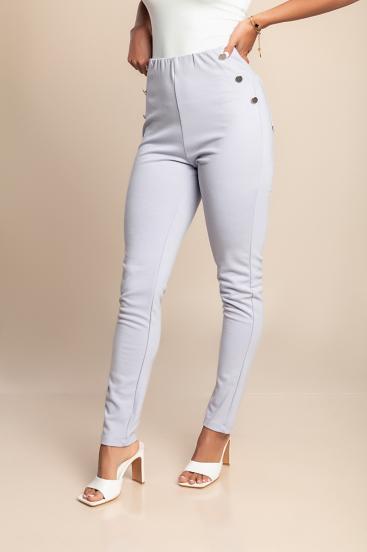 Pantaloni attillati eleganti, lilla