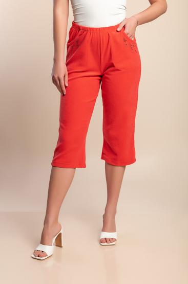Pantaloni di cotone, rossi