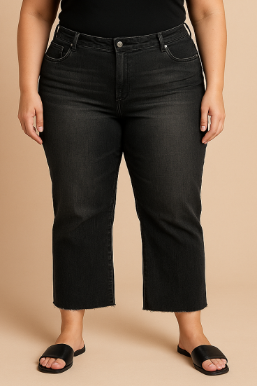 Jeans taglie forti, grigio