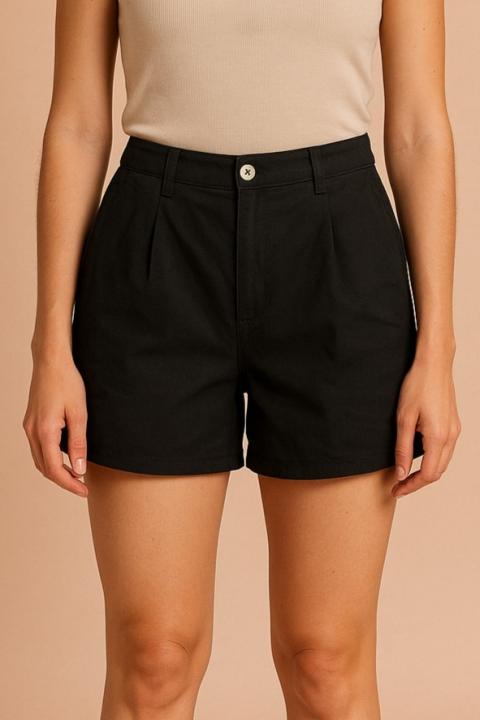 Pantaloncini in cotone, neri