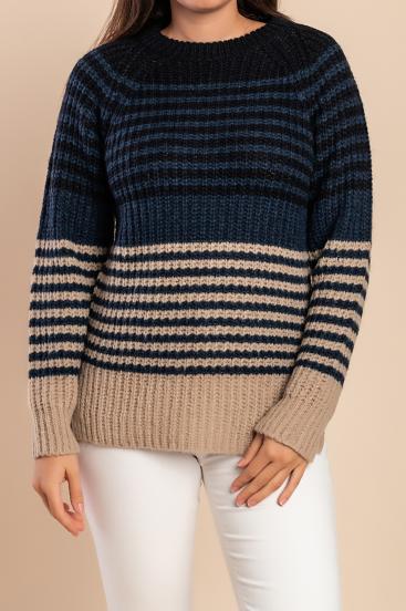 Maglione Girocollo, Blu Scuro