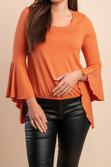Blusa elegante, arancione