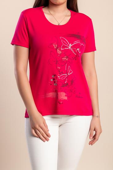 Maglietta stampata, rosa