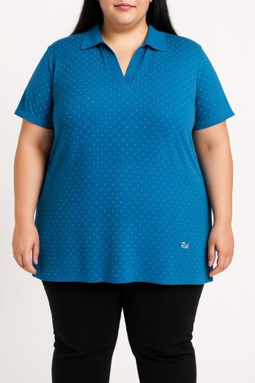 Polo in cotone, blu reale