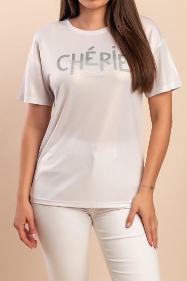 T-shirt stampata, bianca