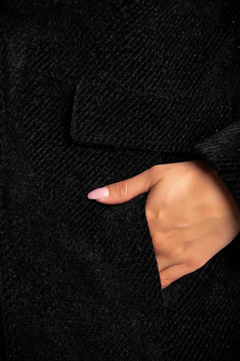 Cappotto elegante Nusca, nero