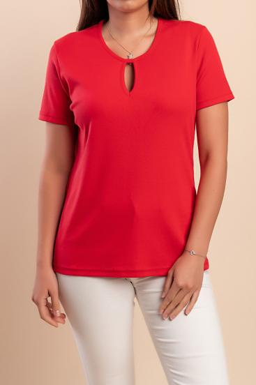 Maglietta di cotone, rossa