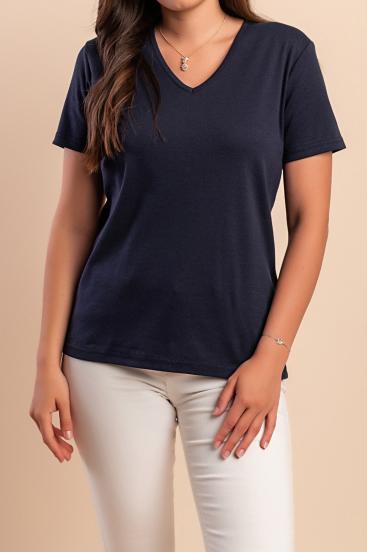 T-shirt in cotone, blu scuro