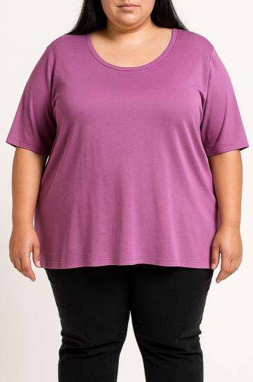 T-shirt Girocollo, Viola