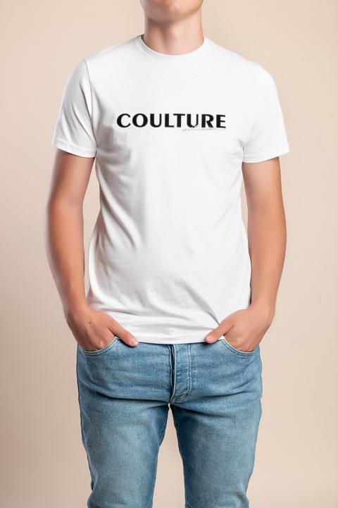 T-shirt da uomo in cotone, bianco