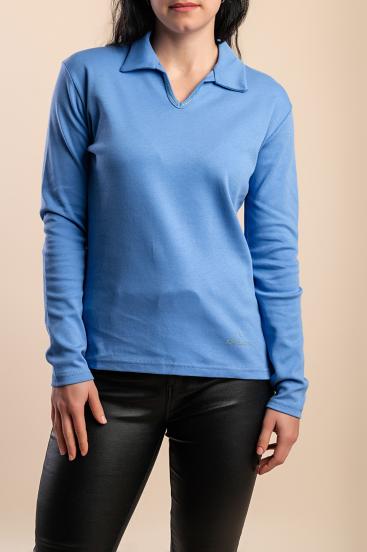 Polo in cotone, blu