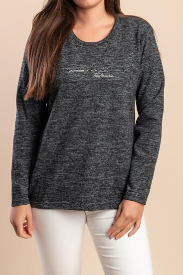Maglione Girocollo, Grigio