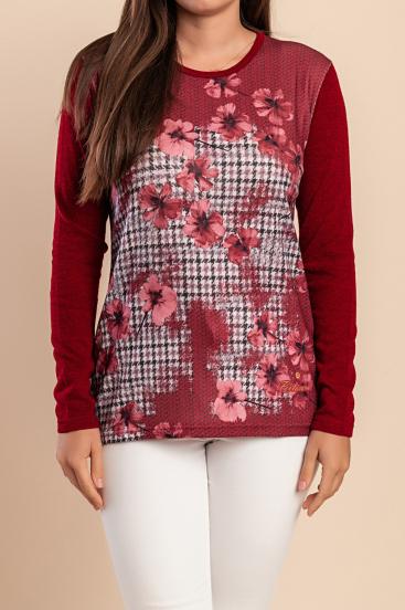 Maglione Stampato, Borgogna