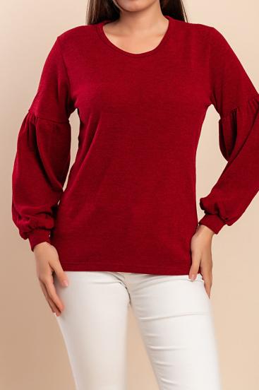 Maglia a maniche lunghe, rossa