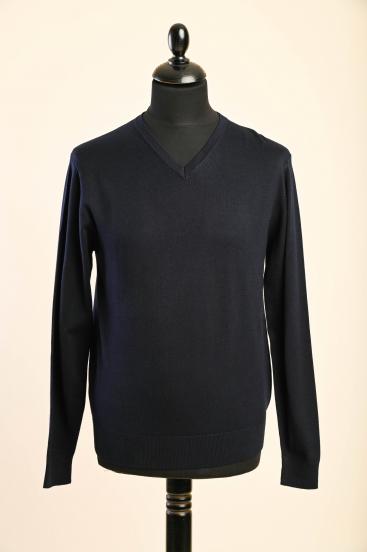 Maglione da uomo, blu scuro