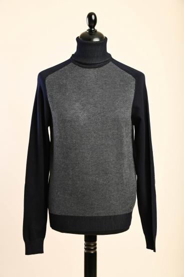 Maglione da uomo, blu scuro
