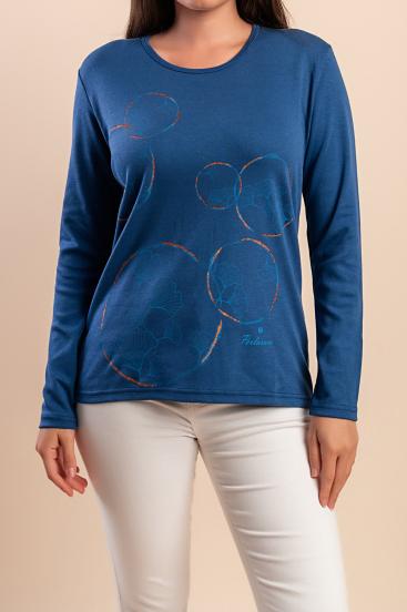 Camicia a maniche lunghe, blu