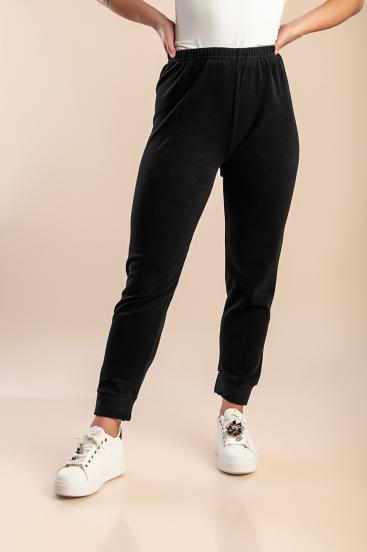 Pantaloni sportivi in cotone, neri