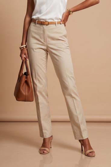 Pantaloni lunghi eleganti, beige