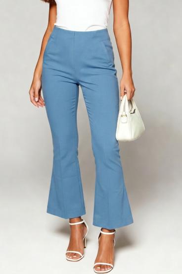 Pantaloni a zampa eleganti, azzurro chiaro