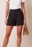 Shorts a vita alta, neri