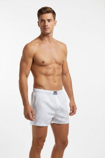 Boxer da uomo in cotone, bianco