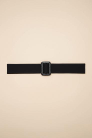 Cintura con fibbia, nera